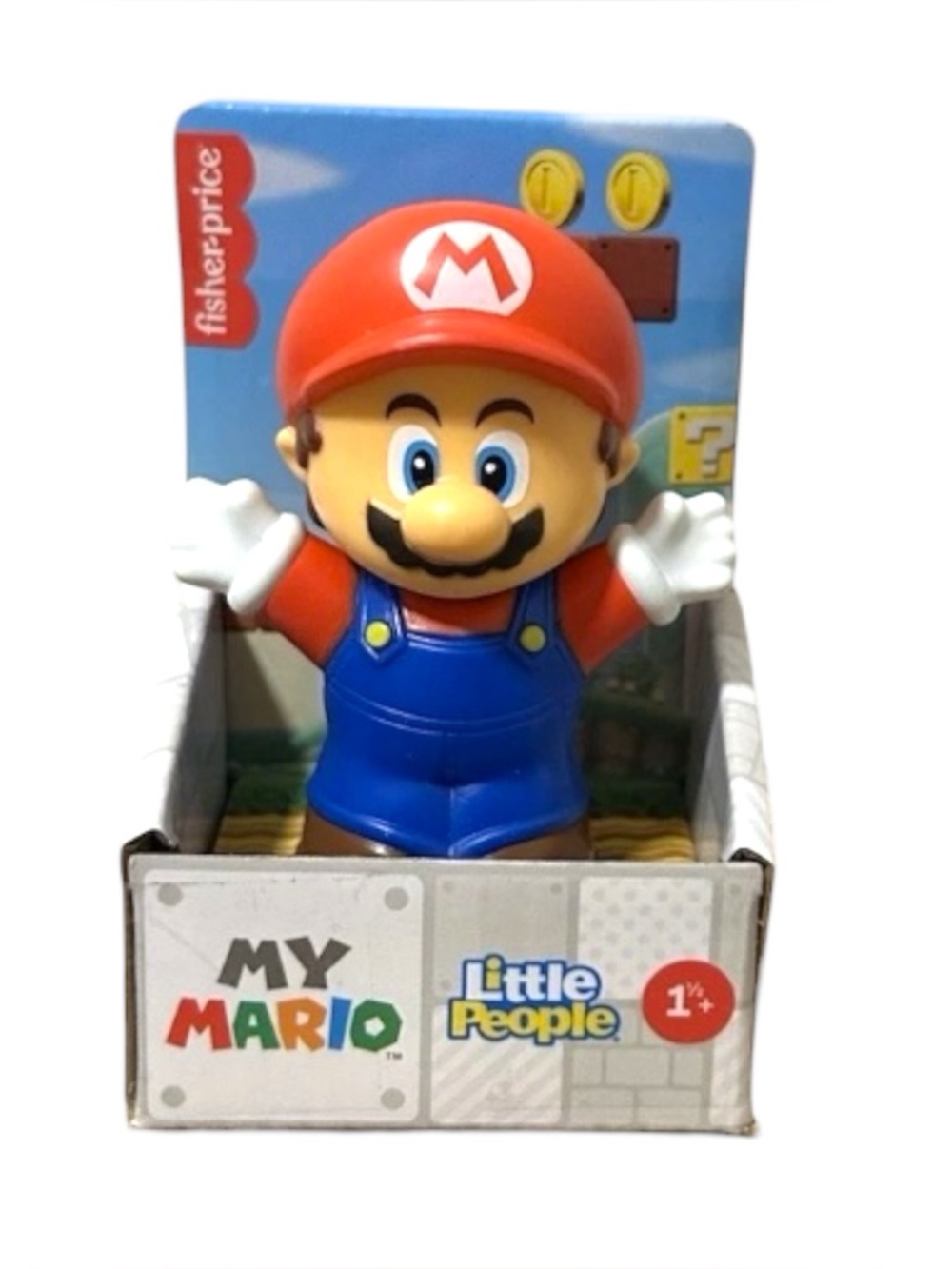 Fisher Price Little People Super Mario Brothers Mario Mario Mini-Figure NIB